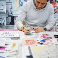 Artist in the New Artist Alley at the Manga Comic Con 2024
